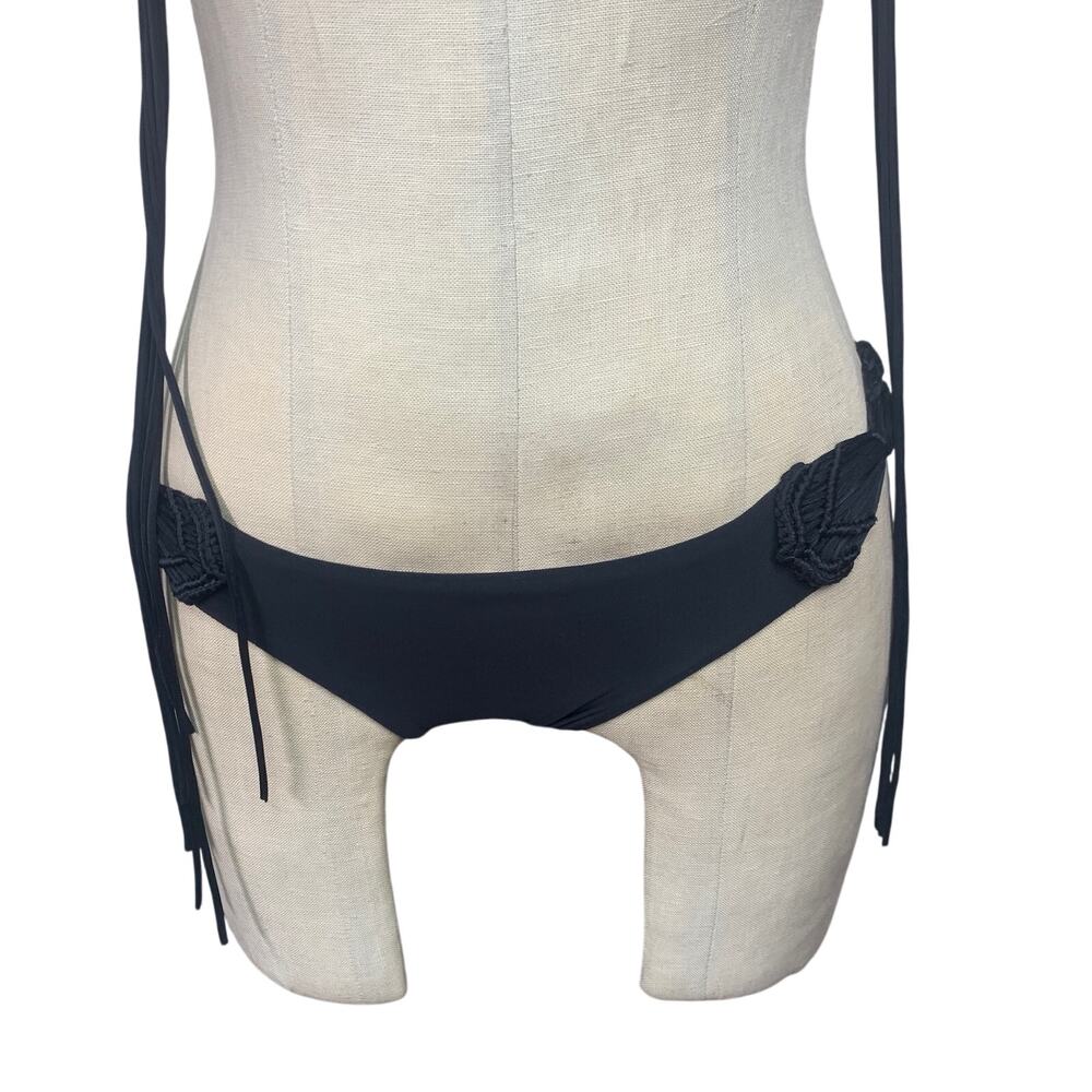 Vix Macrame Triangle Bikini Two-Piece Set In Blac… - image 3